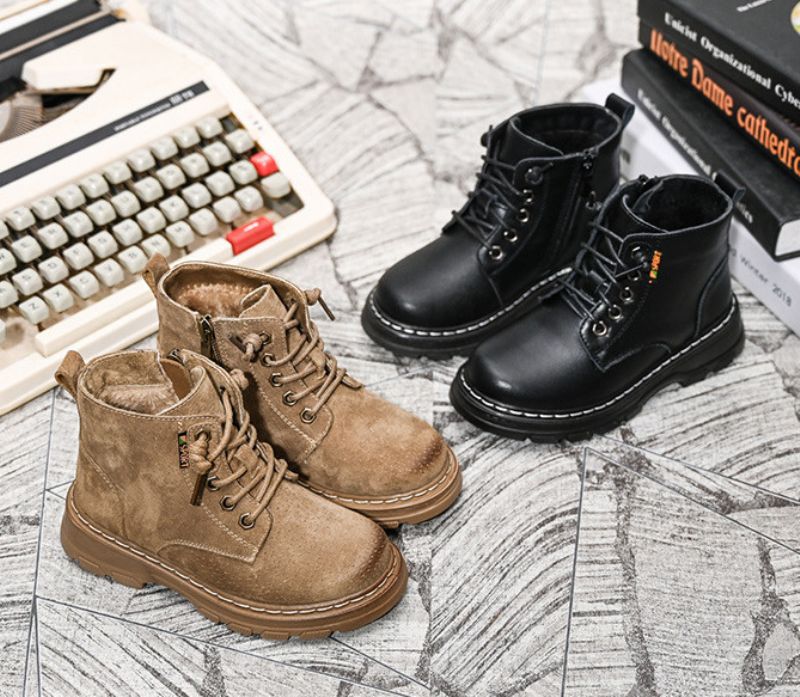 Isidro Chłopięce Buty Zimowe - Khaki