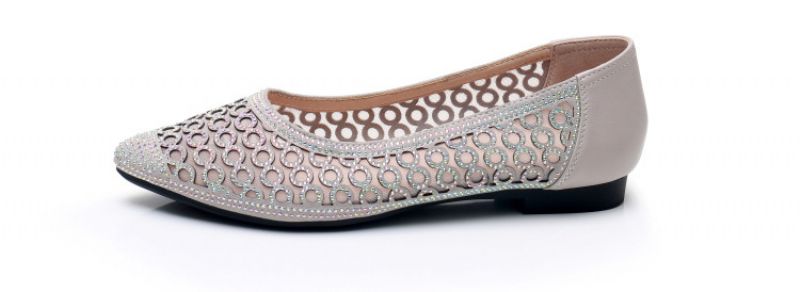 Italia Damskie Płaskie Buty - Beżowy