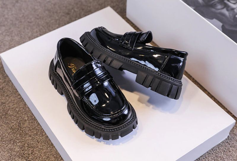 Ivy Dziewczęce Szkolne Buty - Czarne