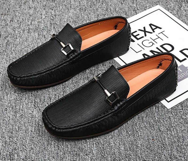 Iwobi Męskie Mokasyny Casual - Czarny