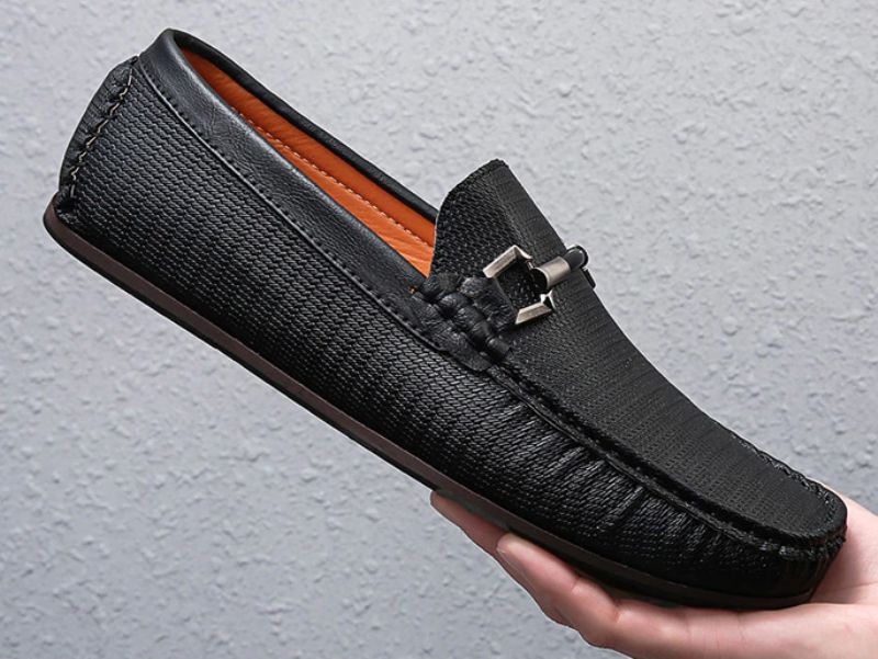 Iwobi Męskie Mokasyny Casual - Czarny