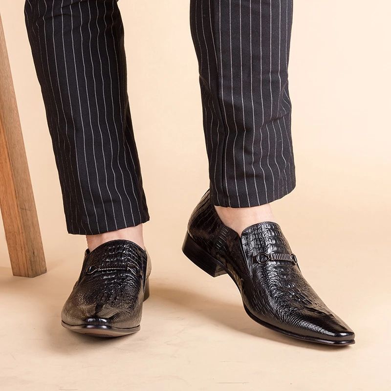 Jadon Męskie Mokasyny Eleganckie Buty - Kawa