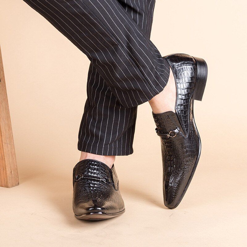 Jadon Męskie Mokasyny Eleganckie Buty - Kawa