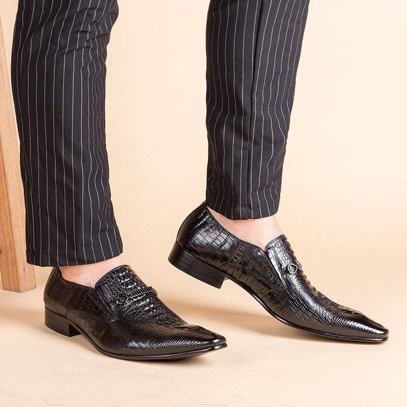 Jadon Męskie Mokasyny Eleganckie Buty - Kawa
