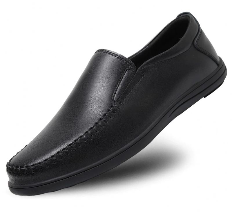 Jake Męskie Mokasyny Eleganckie Buty - Czarny
