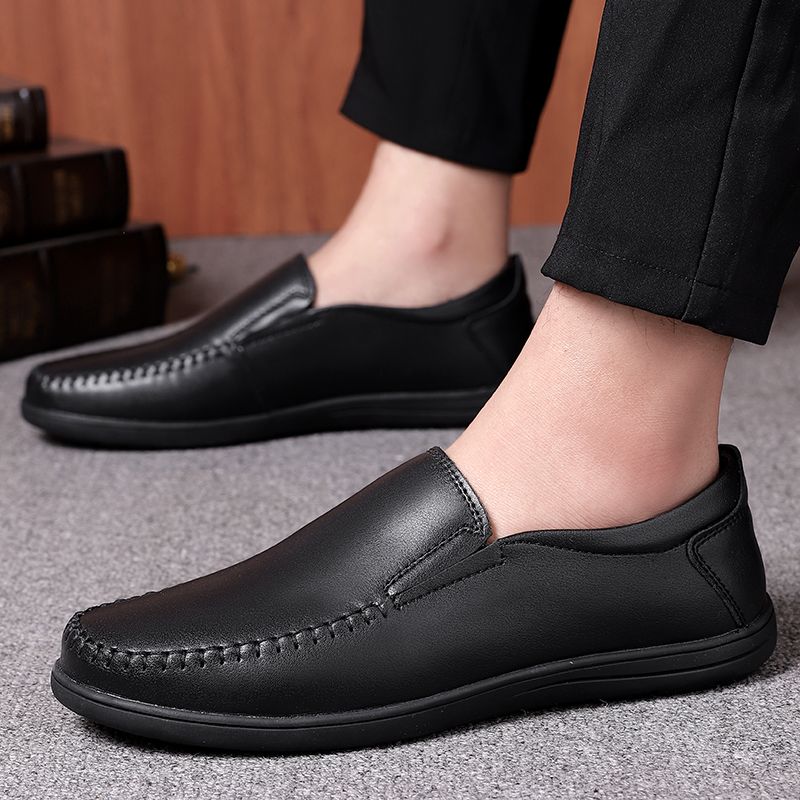 Jake Męskie Mokasyny Eleganckie Buty - Czarny