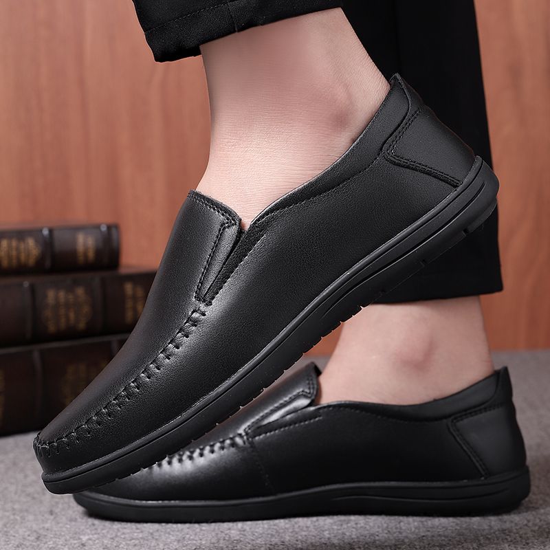 Jake Męskie Mokasyny Eleganckie Buty - Czarny
