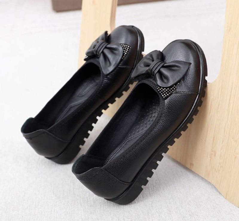 Jane Damskie Płaskie Buty - Czarny