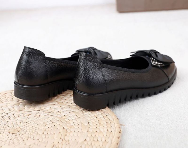 Jane Damskie Płaskie Buty - Czarny