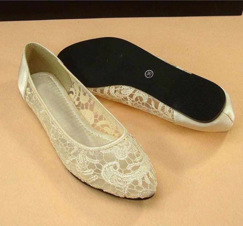 Jatziri Damskie Płaskie Buty - Beżowy