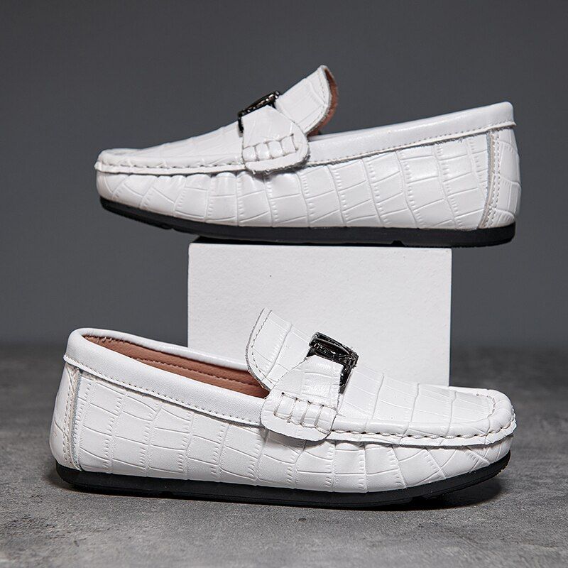 Jay Chłopięce Mokasyny Modne Buty - Biały