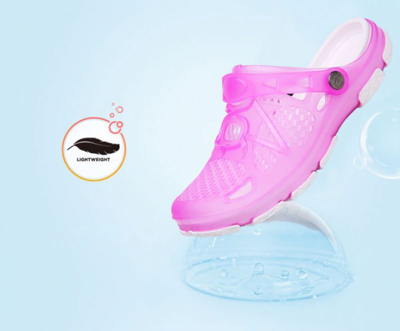 Jelly Damskie Klapki Plażowe - Morelowy
