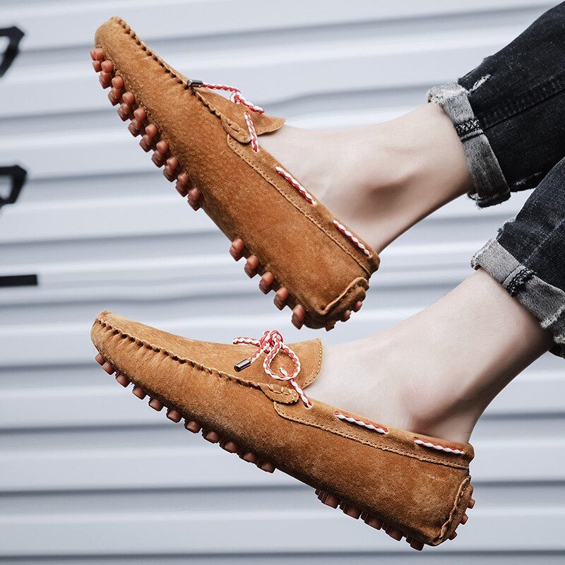 Jideon Męskie Mokasyny Buty Codzienne - Khaki