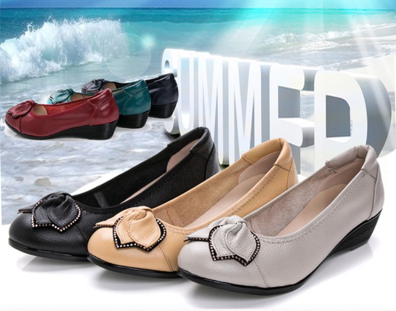 Jilary Damskie Buty Na Koturnie - Czarny