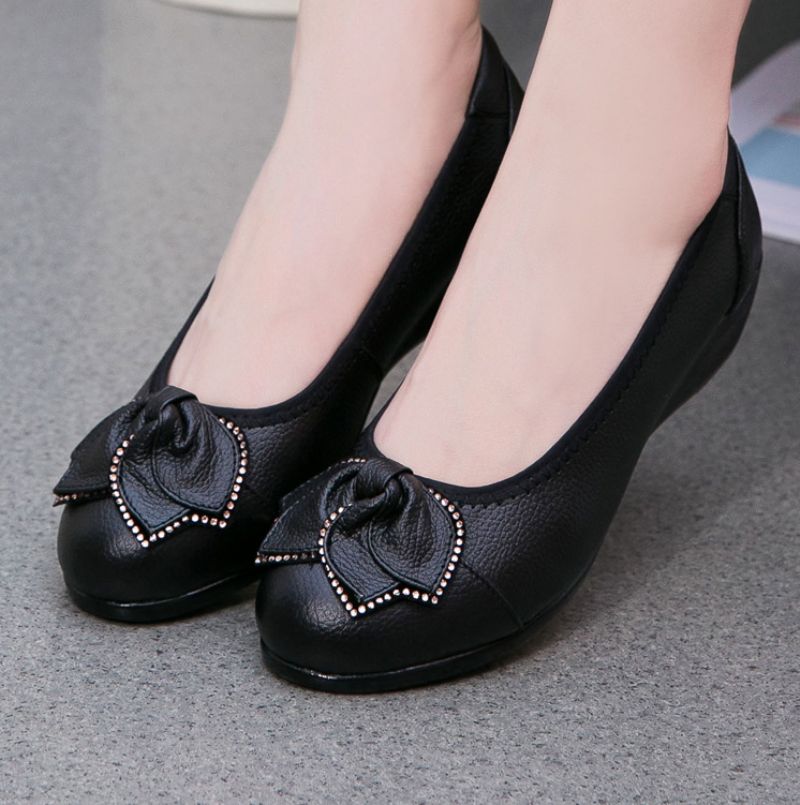 Jilary Damskie Buty Na Koturnie - Czarny