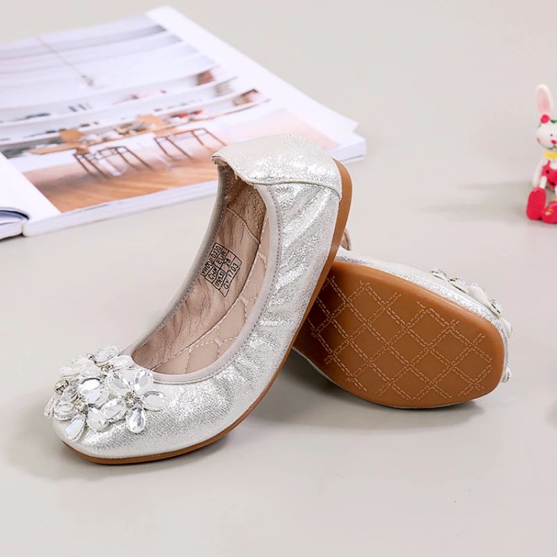 Joanne Dziewczęce Płaskie Buty - Złoty