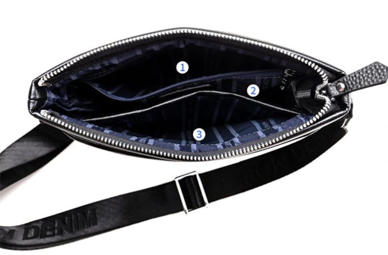 Jonathan Męska Torebka Typu Crossbody - Czarny