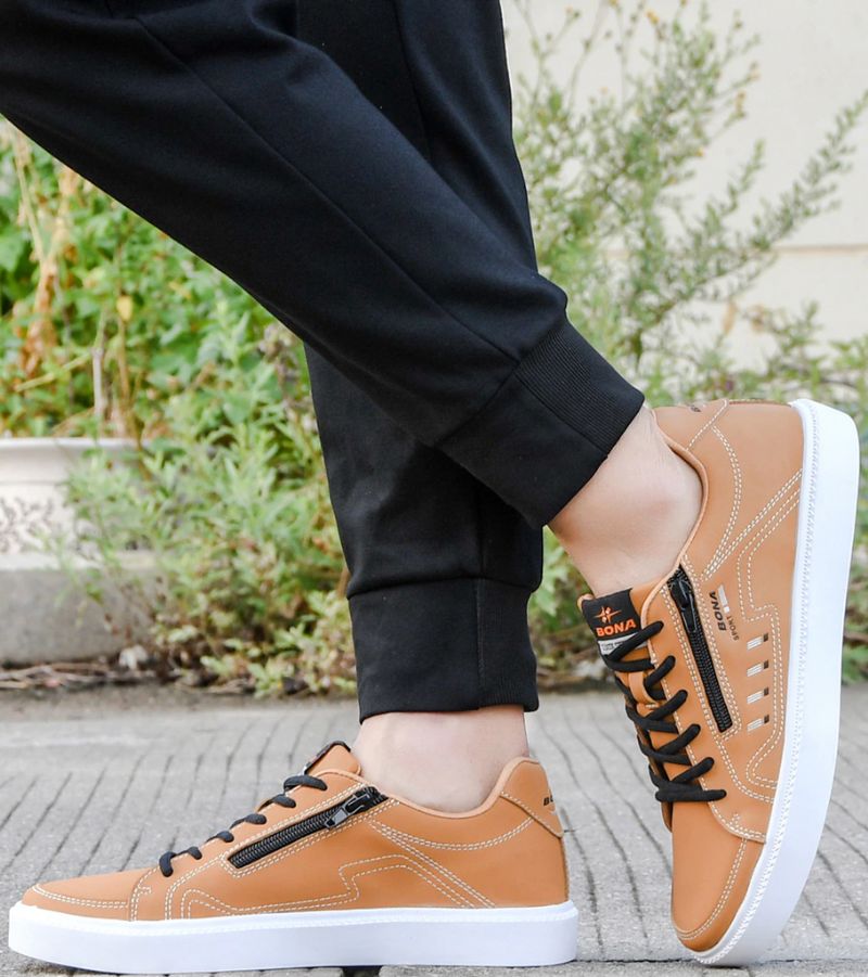 Jovi Męskie Trampki Casualowe - Khaki