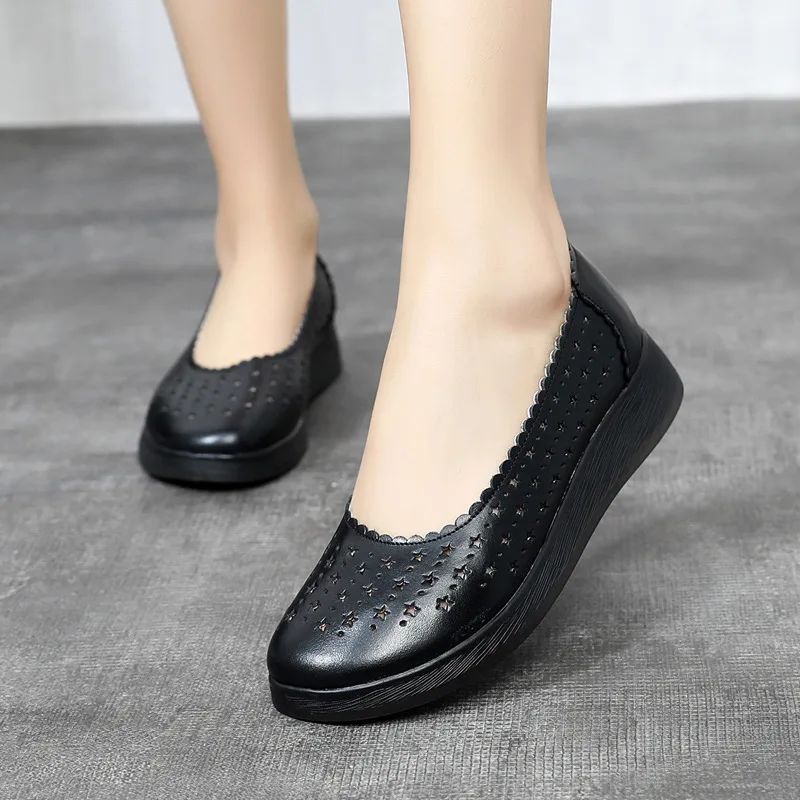 Jovina Damskie Płaskie Buty - Czarny