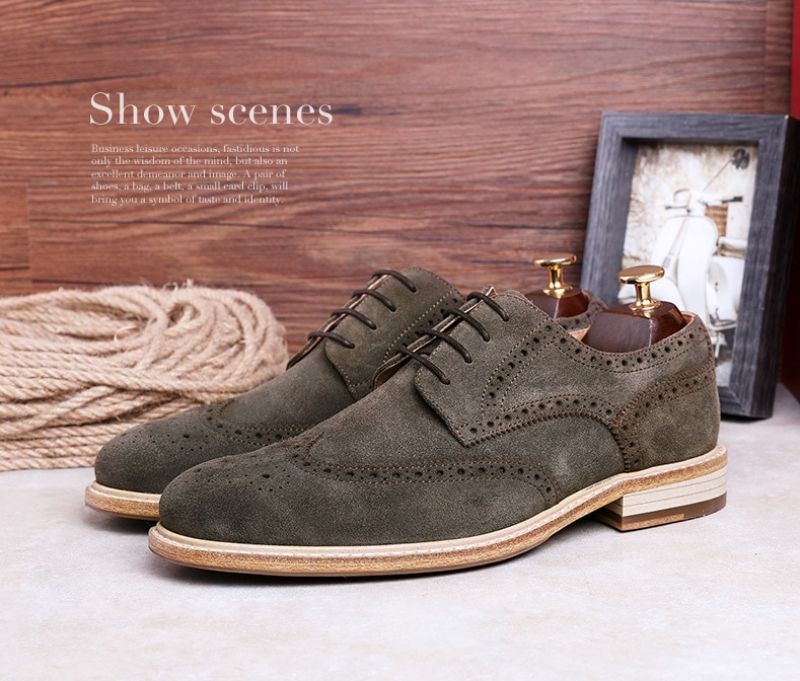 Juanes Męskie Buty Oxford - Beżowy