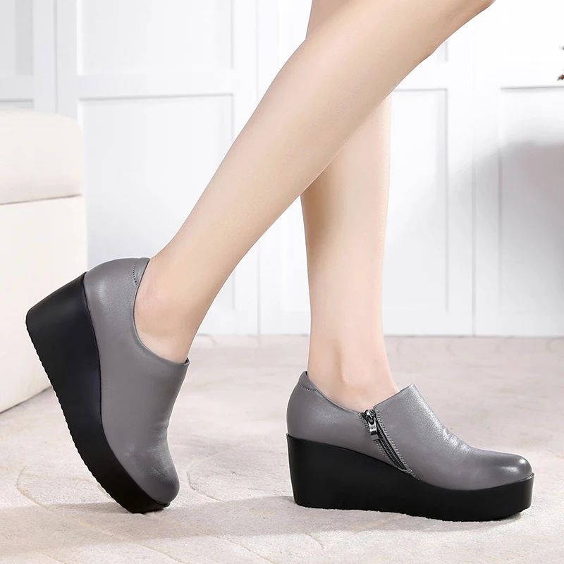 Julia Damskie Buty Na Platformie - Czarny