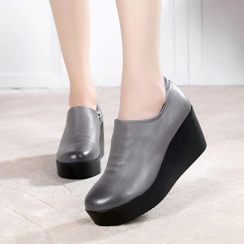 Julia Damskie Buty Na Platformie - Czarny