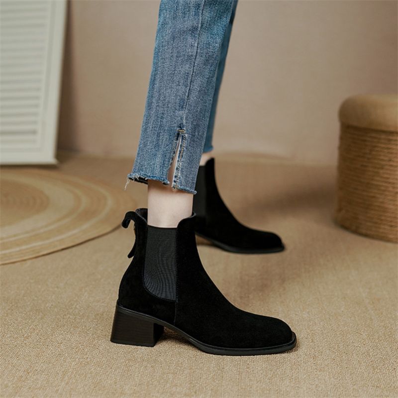 Julie Damskie Buty Jesienne - Khaki Krótki Plusz