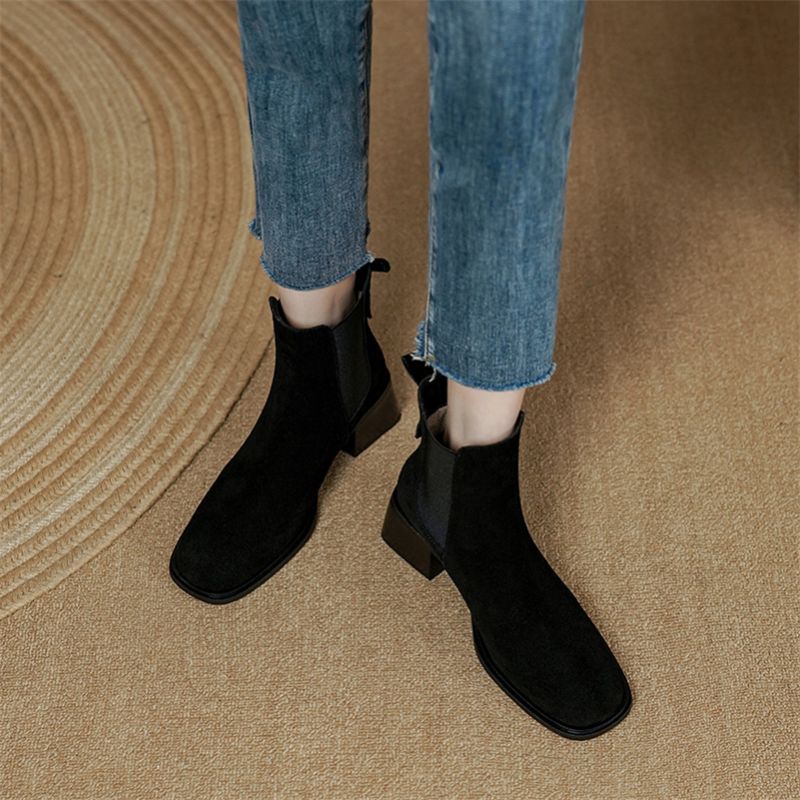 Julie Damskie Buty Jesienne - Khaki Krótki Plusz