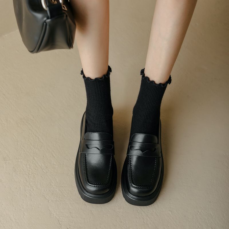 Julie Damskie Buty Na Platformie Casual - Czarny