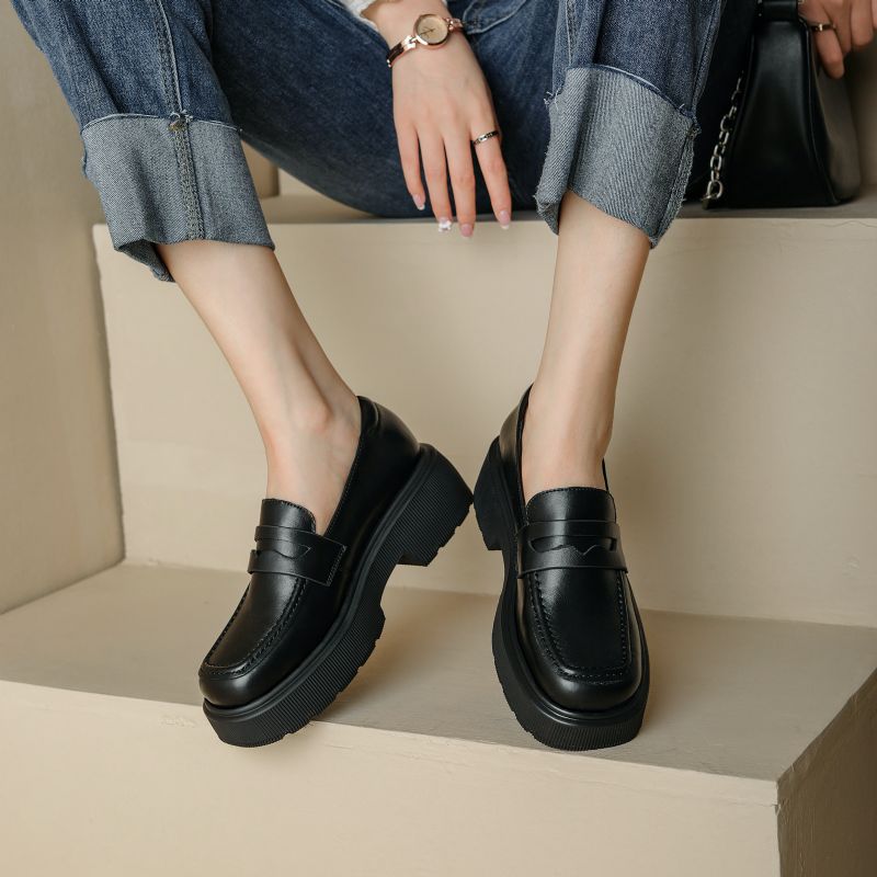 Julie Damskie Buty Na Platformie Casual - Czarny