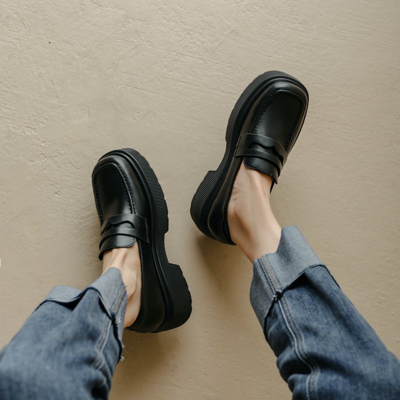 Julie Damskie Buty Na Platformie Casual - Czarny