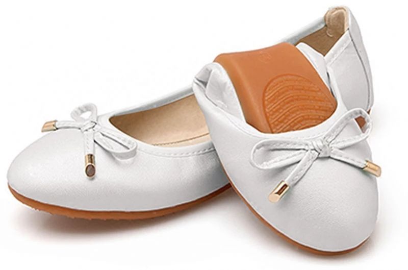 Julie Damskie Płaskie Buty - Złoty