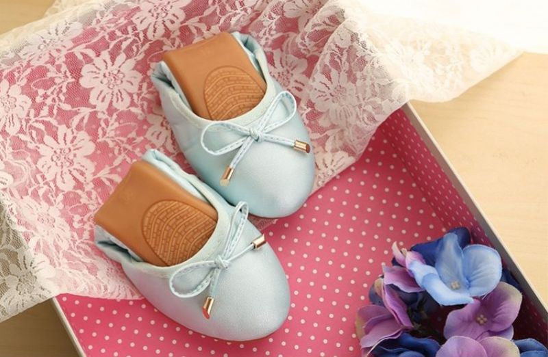 Julie Damskie Płaskie Buty - Złoty