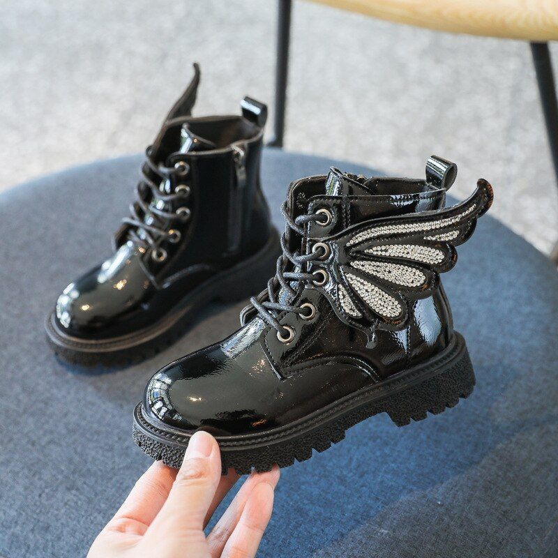 June Dziewczęce Buty Chelsea - Czarny
