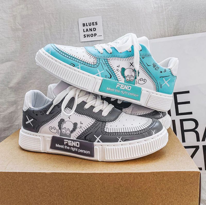 Kaleb Męskie Buty Codzienne - Szary