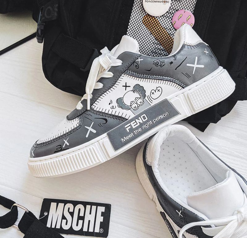 Kaleb Męskie Buty Codzienne - Szary