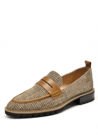 Kaley Damskie Płaskie Skórzane Buty Typu Loafer