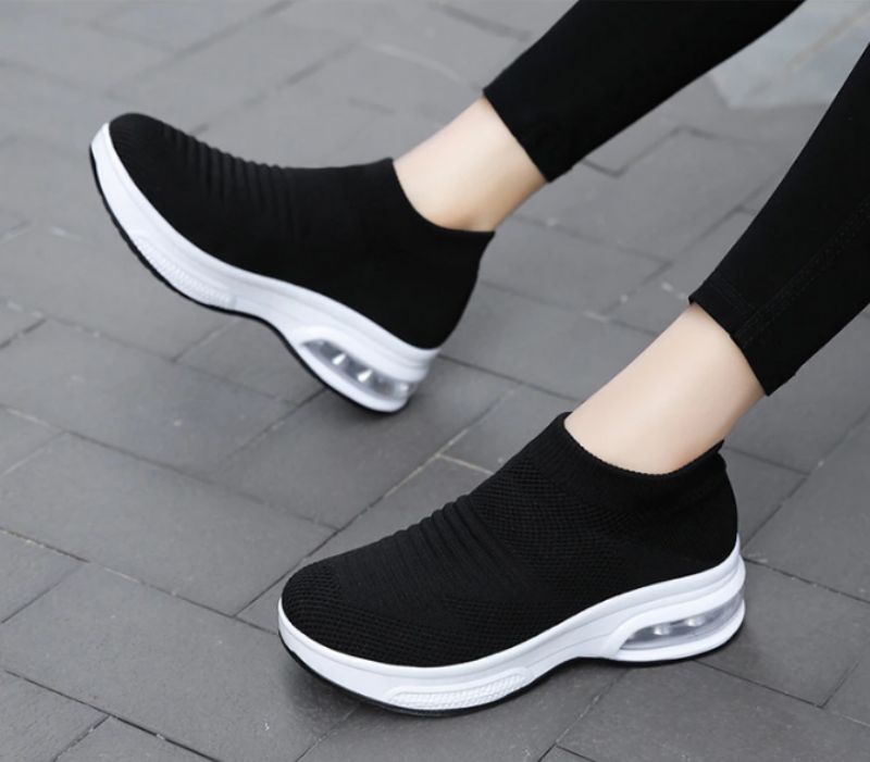 Kalu Damskie Buty Platformowe Czarne - Czarny