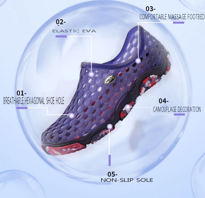 Kane Męskie Klapki Buty Do Wody - Pomarańczowy