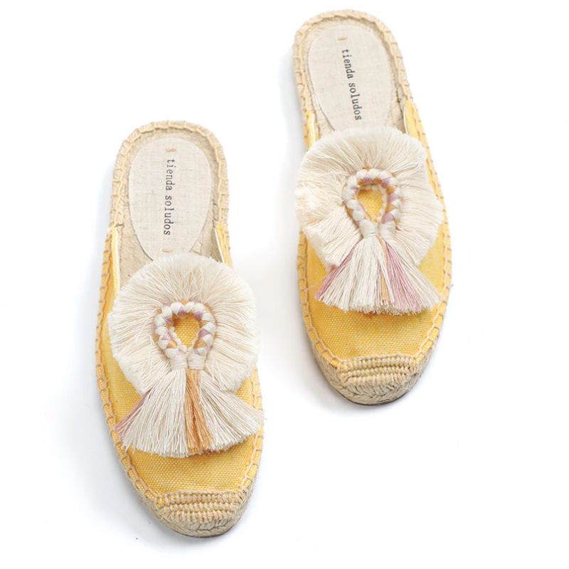 Karol Damskie Espadryle Wielokolorowe - Żółty