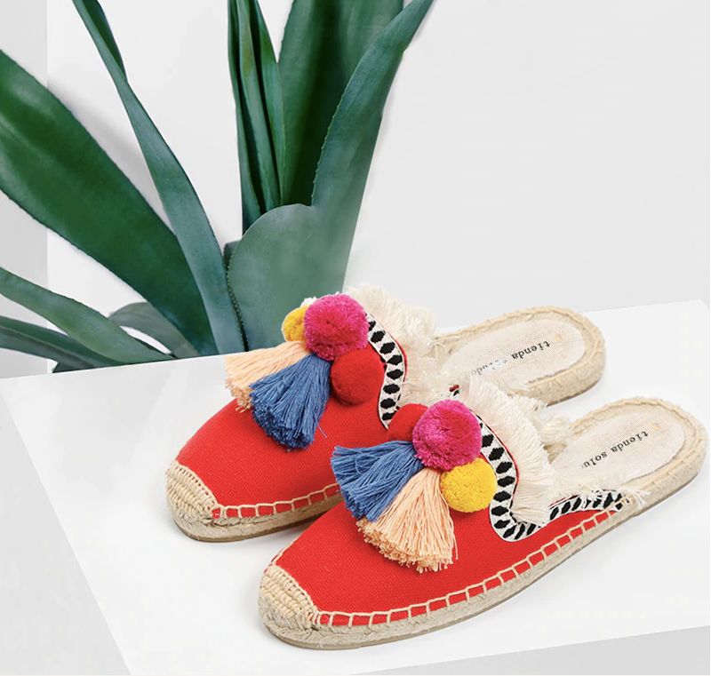 Karol Damskie Espadryle Wielokolorowe - Żółty