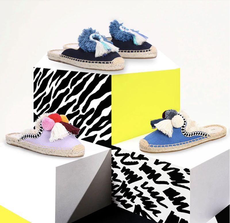 Karol Damskie Espadryle Wielokolorowe - Żółty