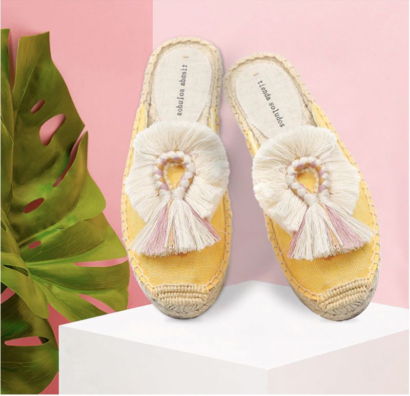Karol Damskie Espadryle Wielokolorowe - Żółty