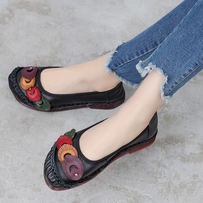 Karolay Damskie Płaskie Buty - Niebieski
