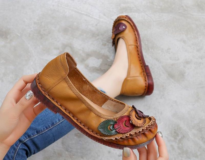 Karolay Damskie Płaskie Buty - Niebieski