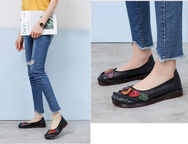 Karolay Damskie Płaskie Buty - Niebieski