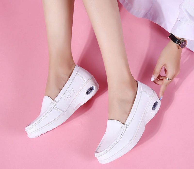 Kata Damskie Płaskie Buty - Biały