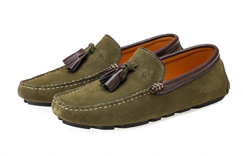 Kendry Męskie Mokasyny Modne Buty - Zielony