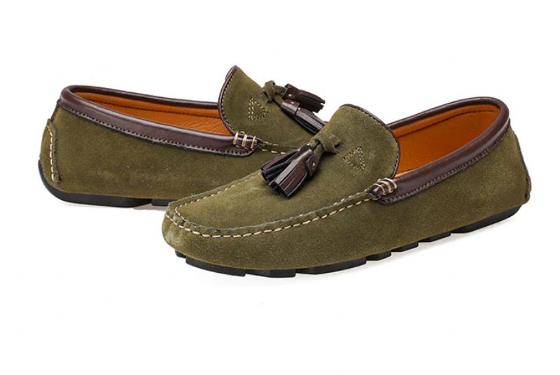 Kendry Męskie Mokasyny Modne Buty - Zielony