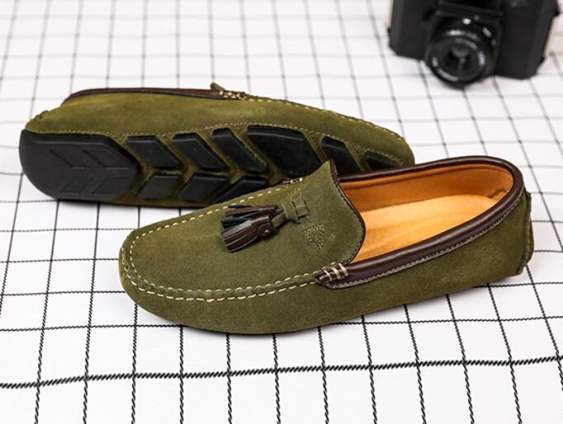 Kendry Męskie Mokasyny Modne Buty - Zielony